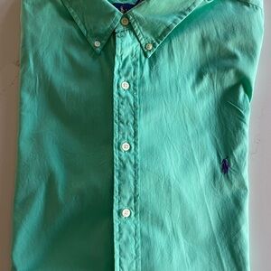 Ralph Lauren Green Casual Button Down Shirt
